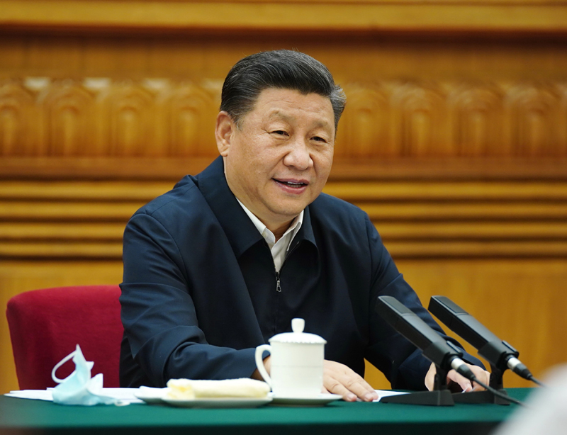 7月21日，中共中央總書記、國家主席、中央軍委主席習近平在京主持召開企業(yè)家座談會并發(fā)表重要講話。新華社記者 鞠鵬 攝